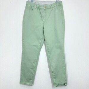 Talbots Size 10 Petite Light Green Slim Ankle Chino Pants Classic Career Summer
